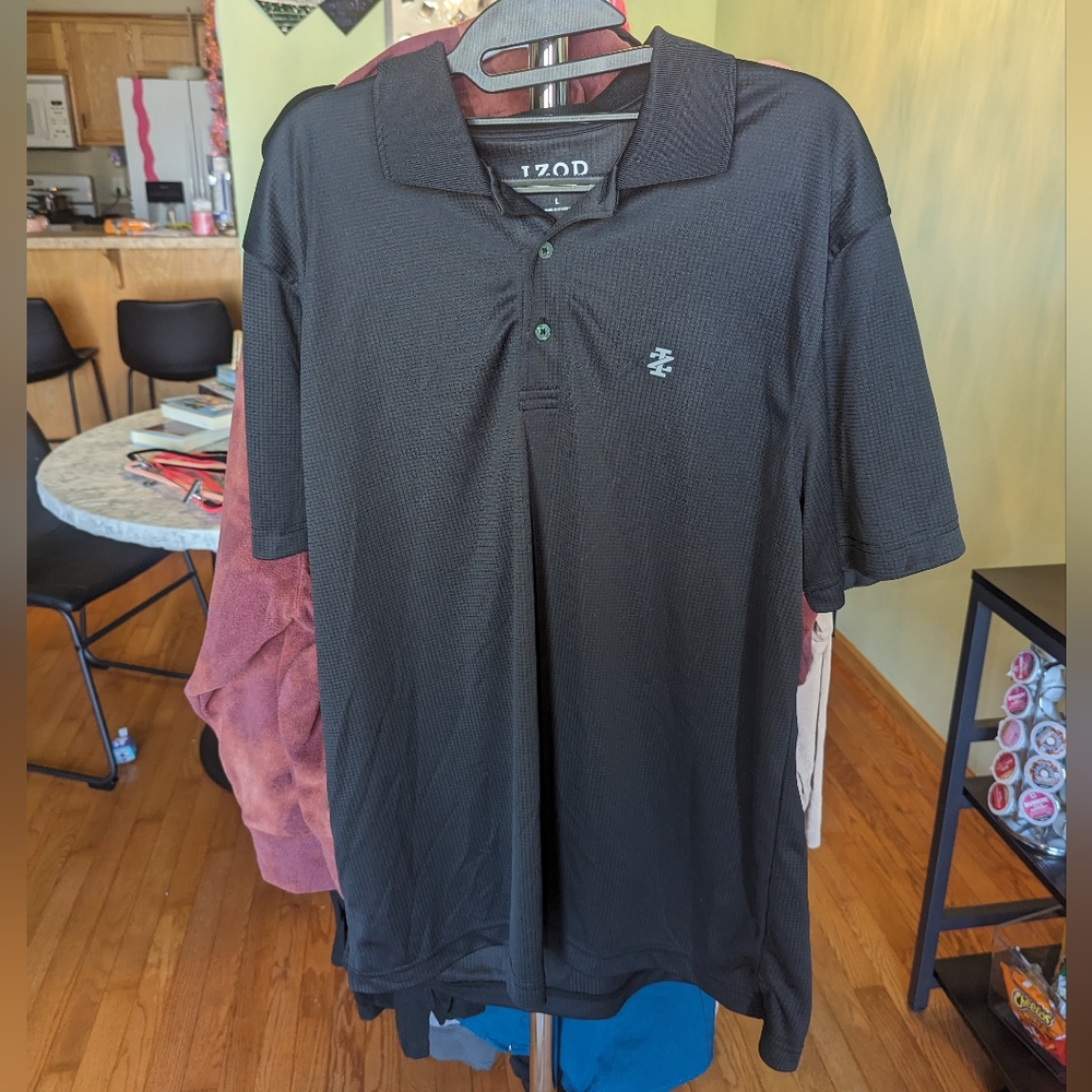 💙Izod Golf L collared short sleeve top